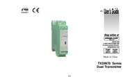 Thumbnail of document Manual - TXDIN70-24V Dual DIN Rail Temperature Transmitter w/ Programmable inputs